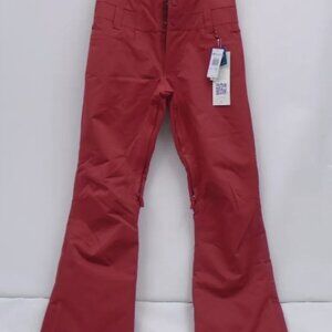 ROXY WOMEN'S BRICK RED DIVERSION SNOW PANTS